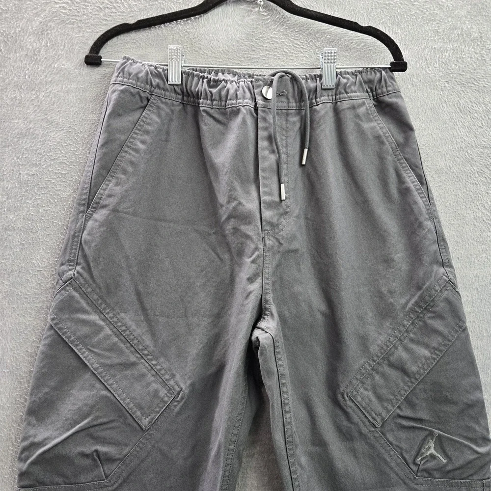 Jordan Men Pants S Gray Jumpman Embroidery Chicago Cargo Logo 29